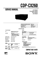 Sony CDP-CX260 - Service Manual-4